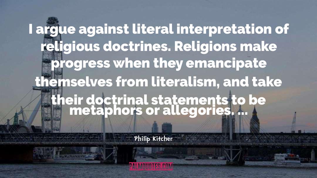 Allegory quotes by Philip Kitcher