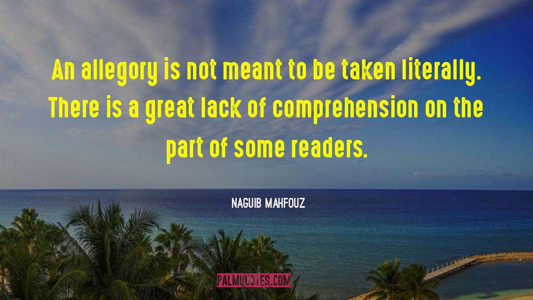 Allegory quotes by Naguib Mahfouz