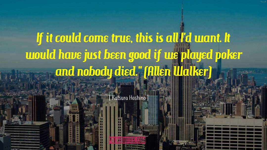 Allen Walker quotes by Katsura Hoshino