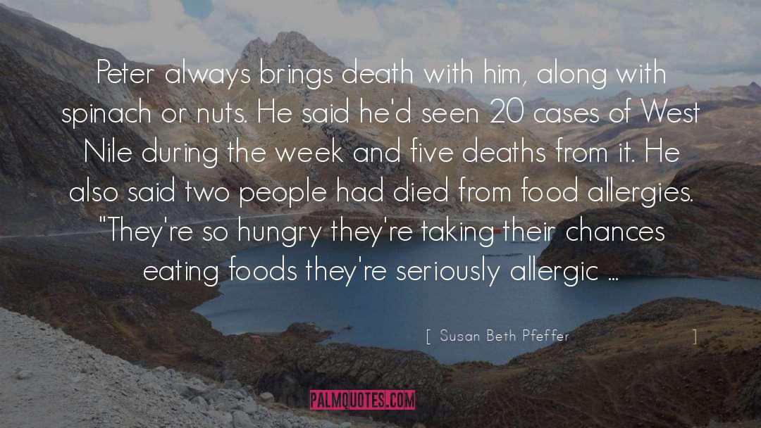 Allergic quotes by Susan Beth Pfeffer