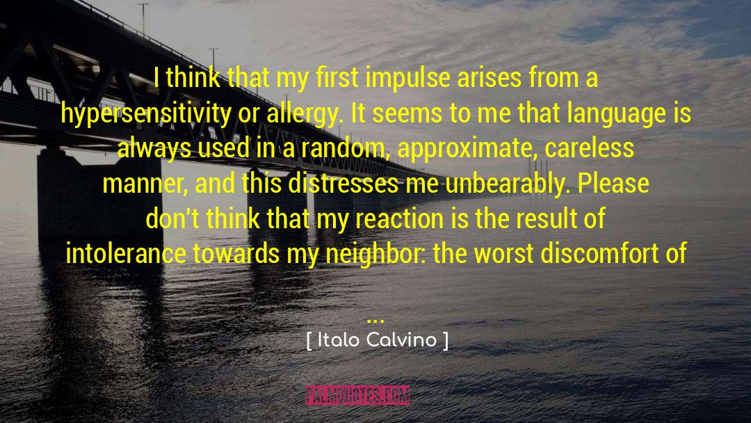 Allergy quotes by Italo Calvino