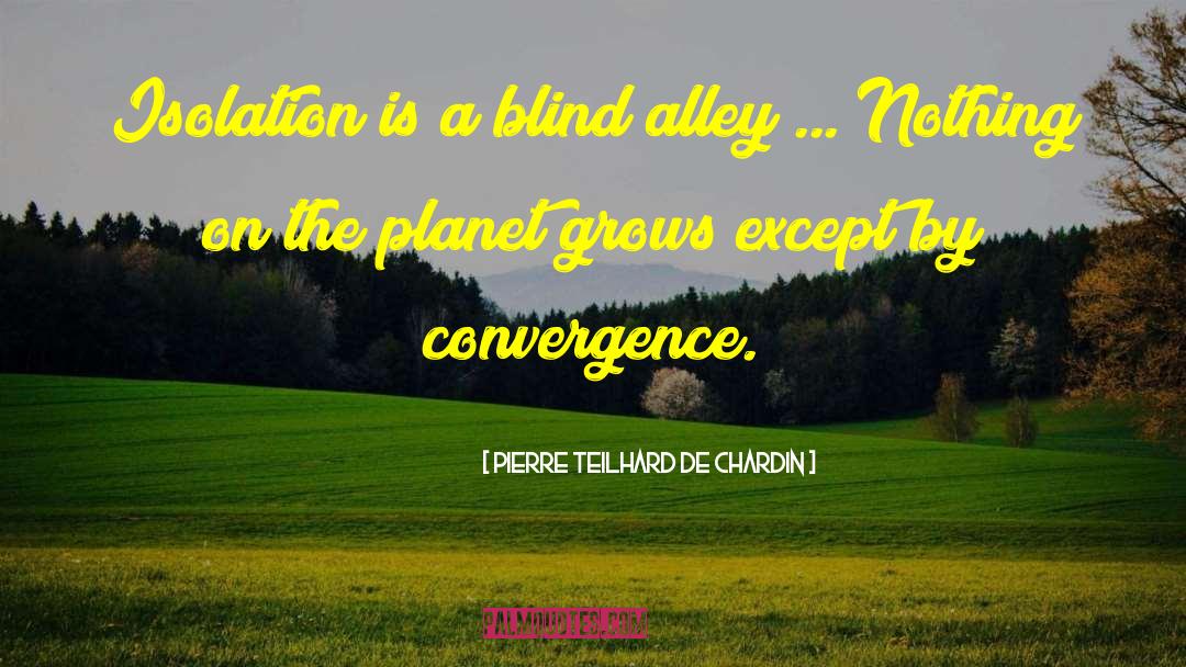 Alley quotes by Pierre Teilhard De Chardin