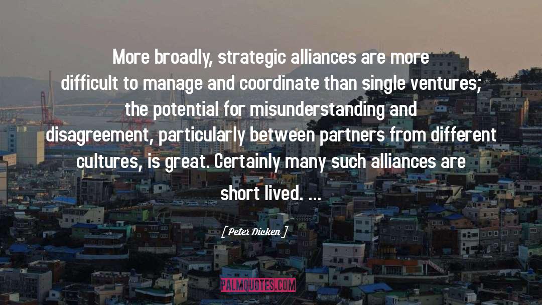 Alliances quotes by Peter Dicken