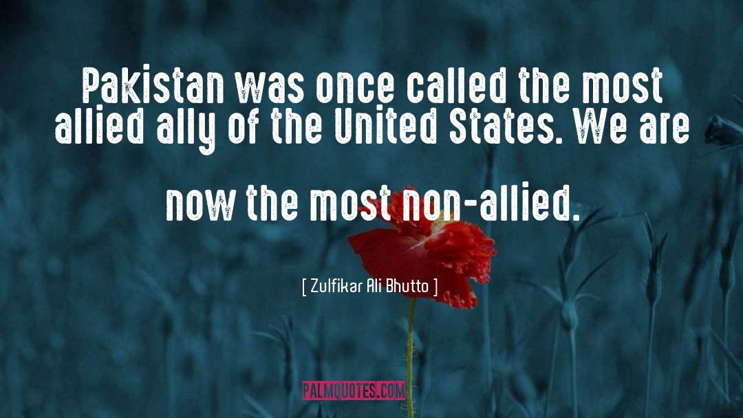 Allied quotes by Zulfikar Ali Bhutto