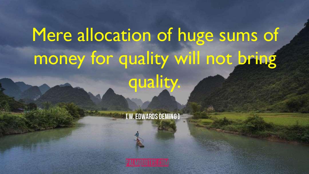 Allocation quotes by W. Edwards Deming