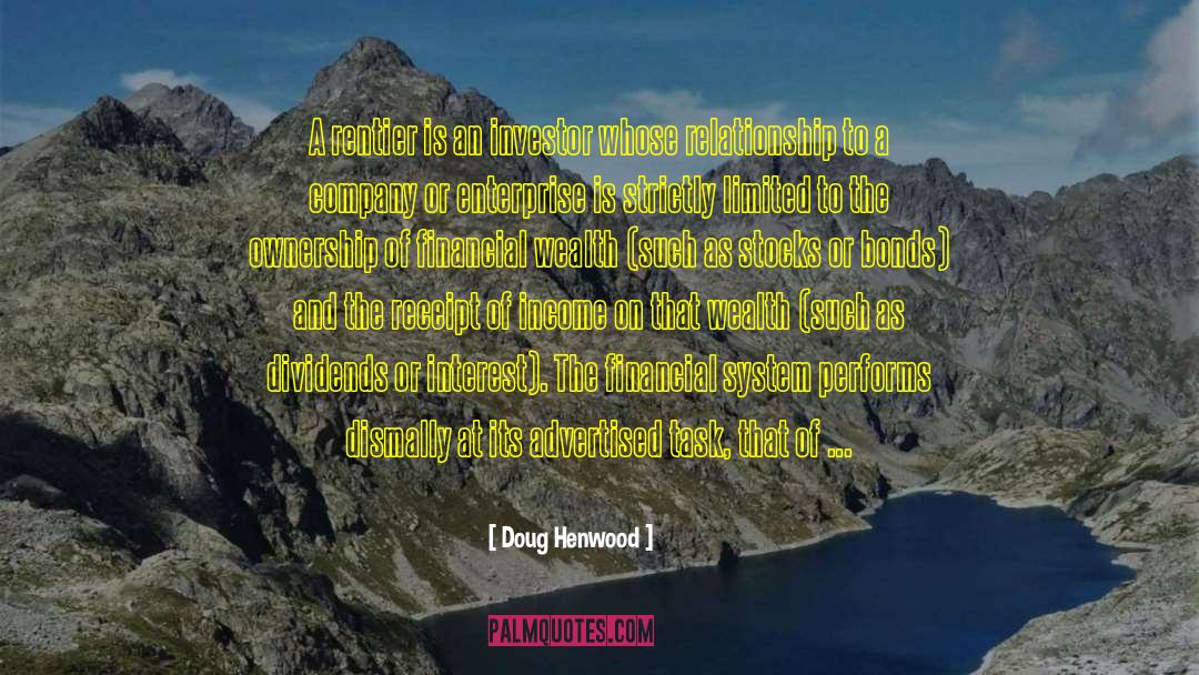 Allocation quotes by Doug Henwood