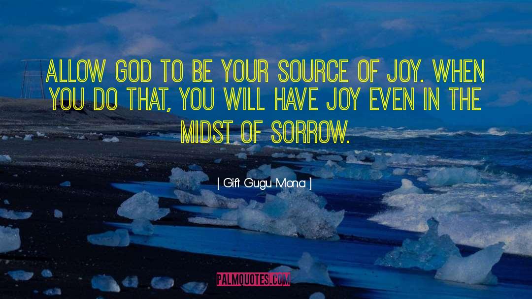 Allow God quotes by Gift Gugu Mona