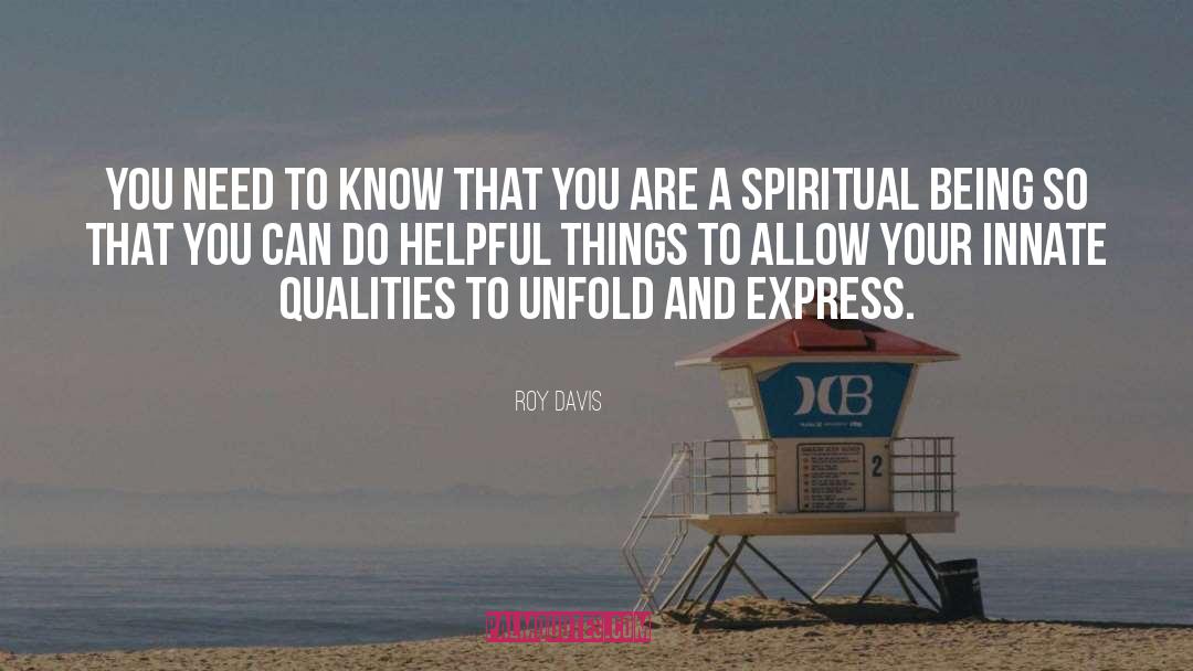 Allow Your Self quotes by Roy Davis