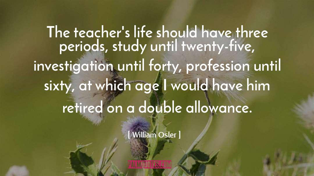 Allowance quotes by William Osler