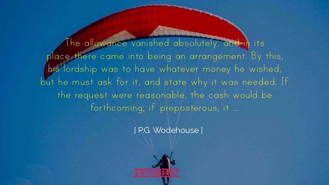 Allowance quotes by P.G. Wodehouse