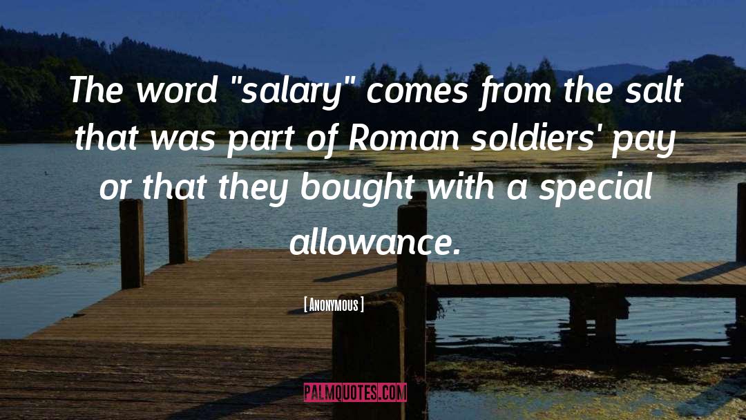 Allowance quotes by Anonymous