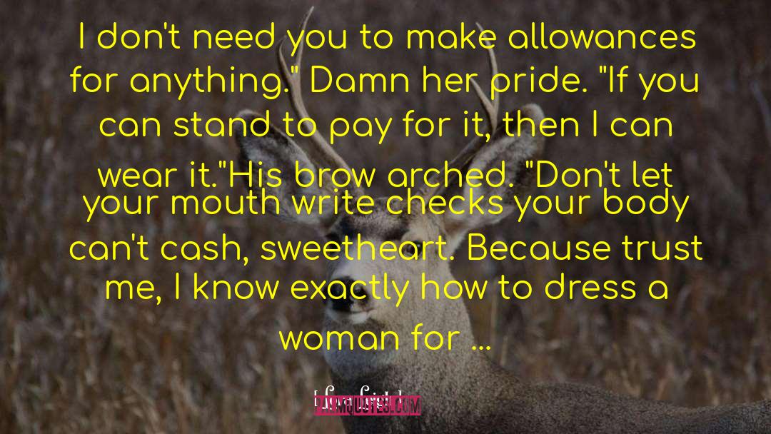 Allowances quotes by Lora Leigh