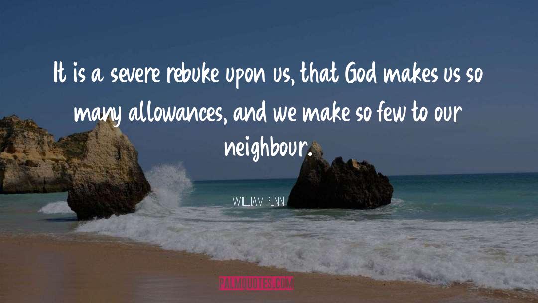 Allowances quotes by William Penn