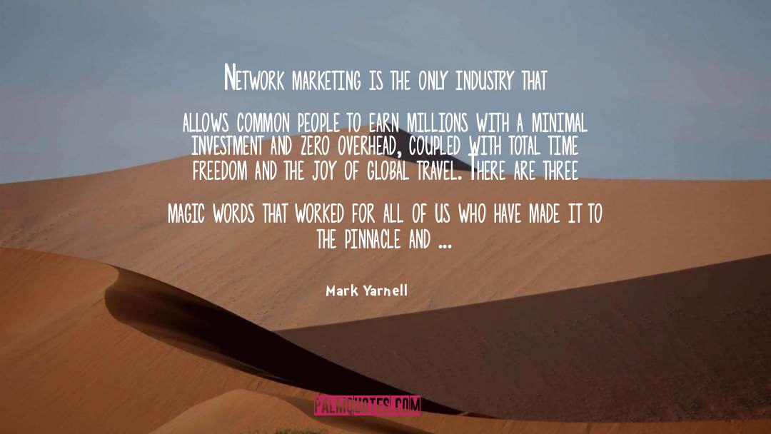 Allows quotes by Mark Yarnell