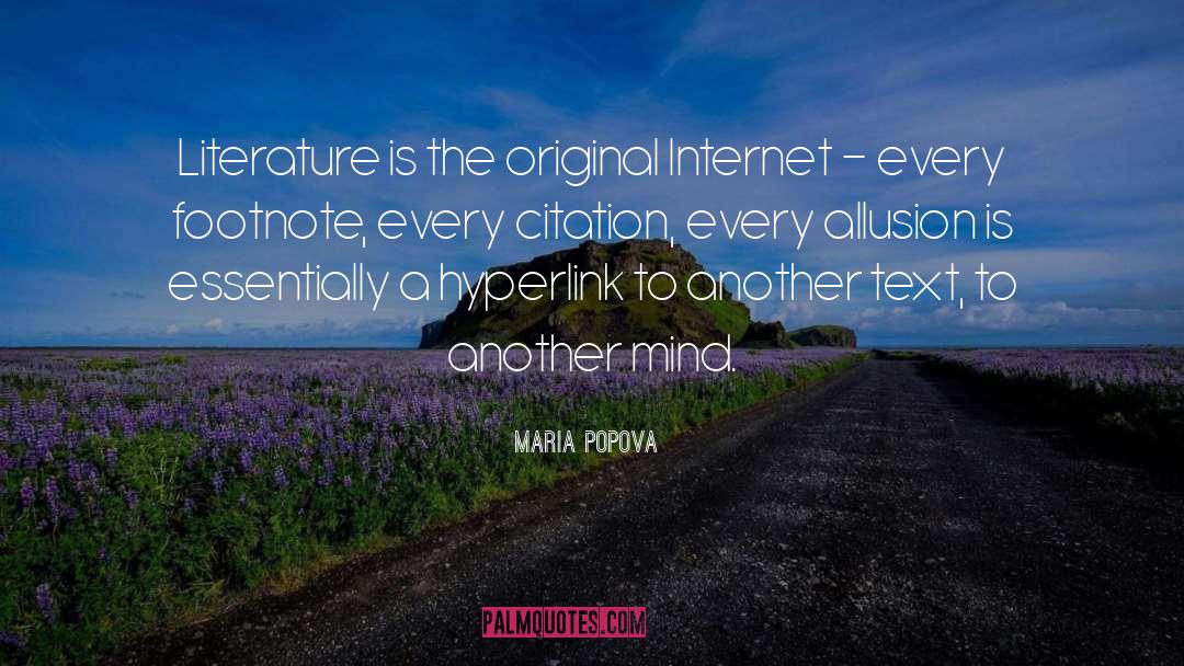 Allusion quotes by Maria Popova