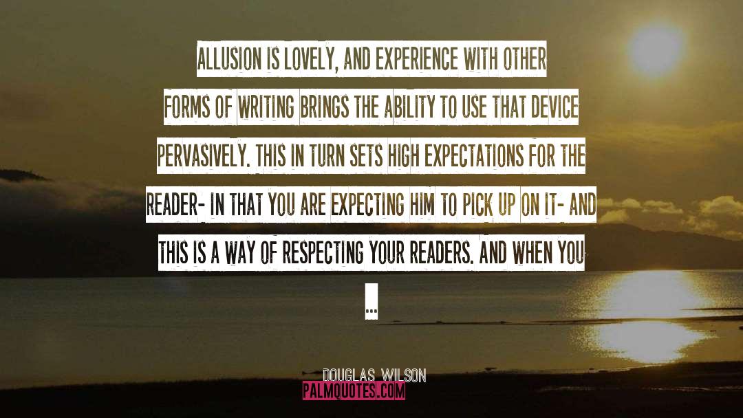Allusion quotes by Douglas Wilson