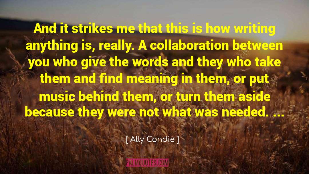 Ally And Enemy quotes by Ally Condie