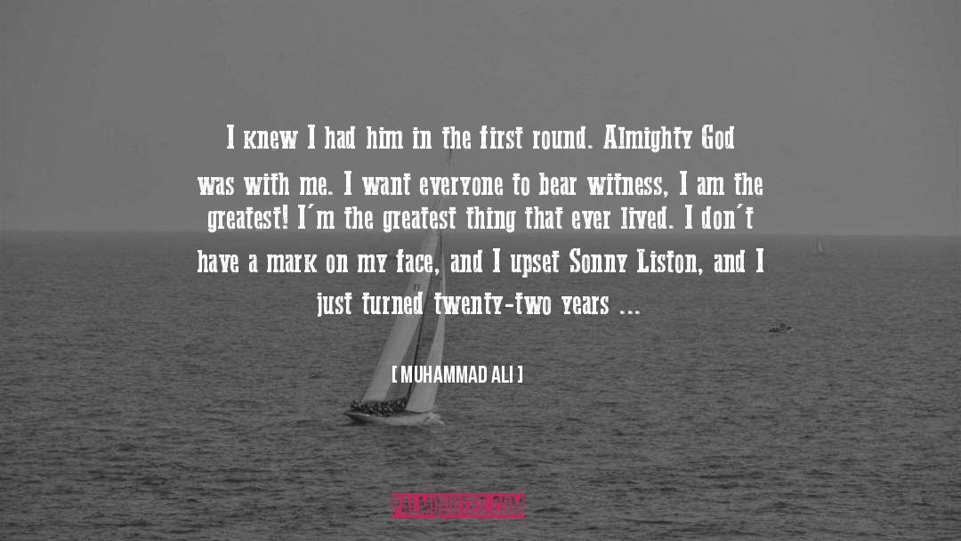Almighty God quotes by Muhammad Ali