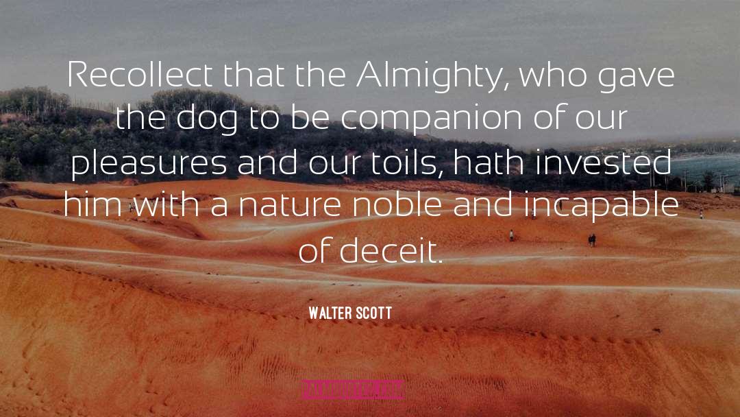 Almighty quotes by Walter Scott