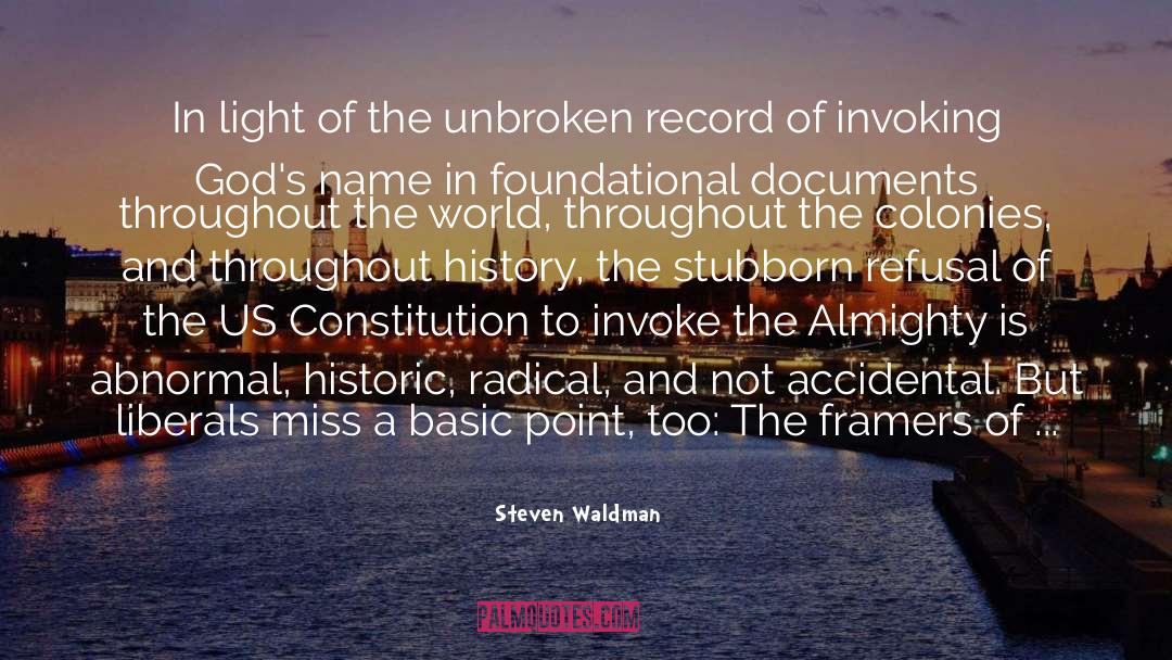 Almighty quotes by Steven Waldman