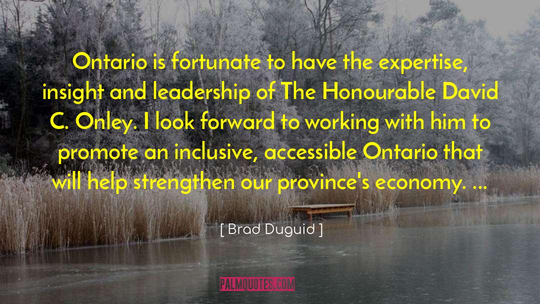 Almonte Ontario quotes by Brad Duguid