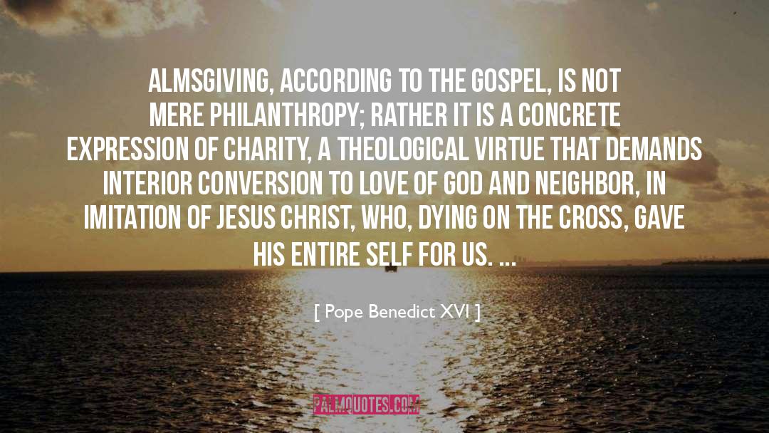 Almsgiving quotes by Pope Benedict XVI