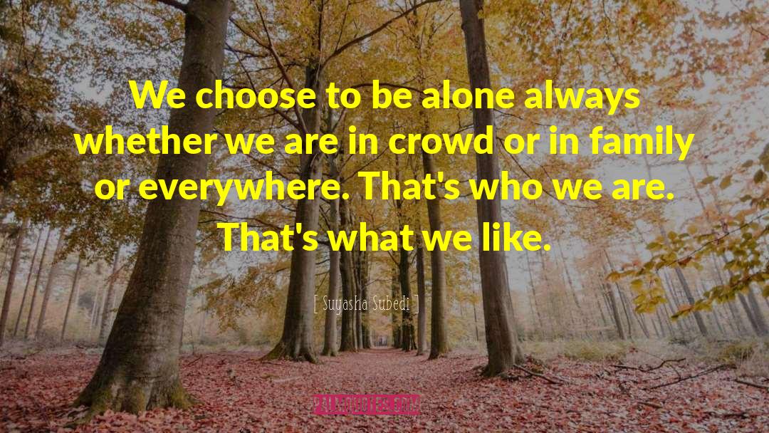 Alone Always quotes by Suyasha Subedi