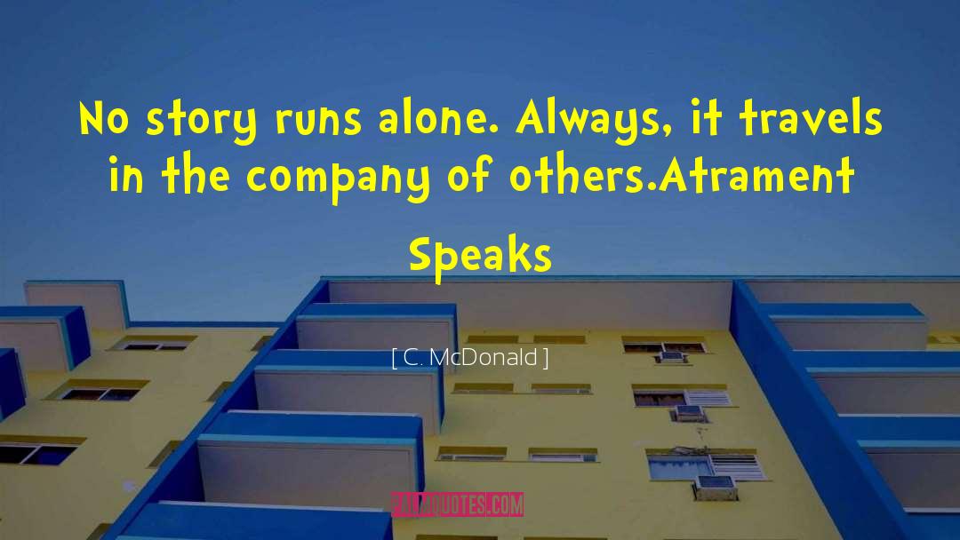 Alone Always quotes by C. McDonald