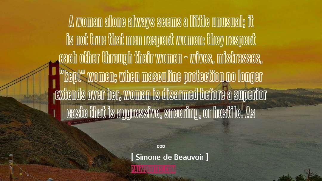 Alone Always quotes by Simone De Beauvoir