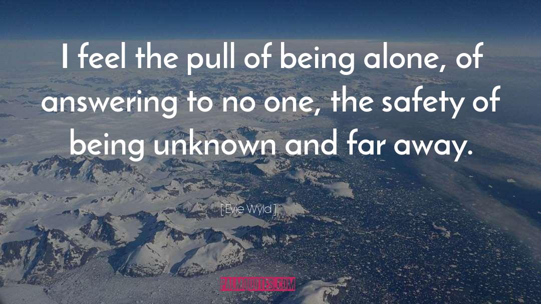 Alone But Not Lonely quotes by Evie Wyld