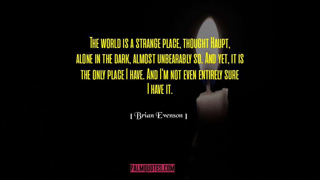 Alone In The Dark quotes by Brian Evenson