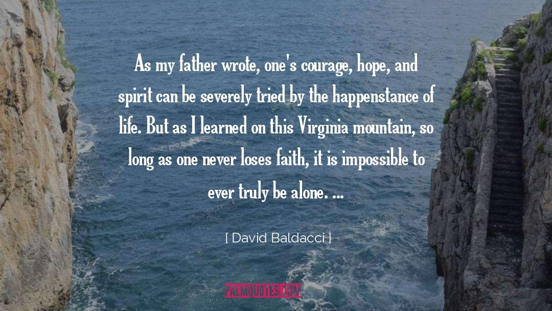 Alone Life quotes by David Baldacci