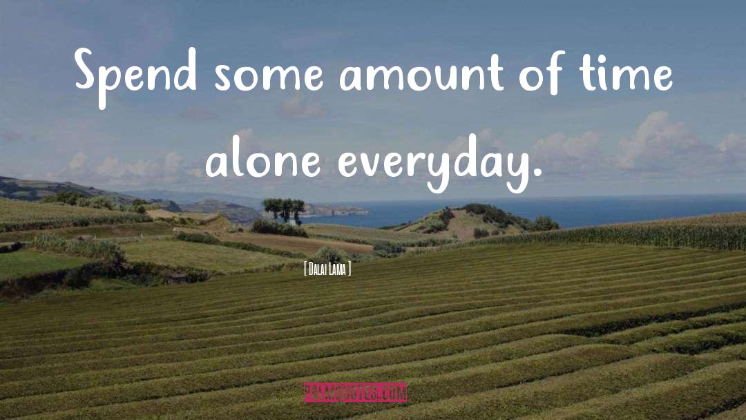 Alone Time quotes by Dalai Lama