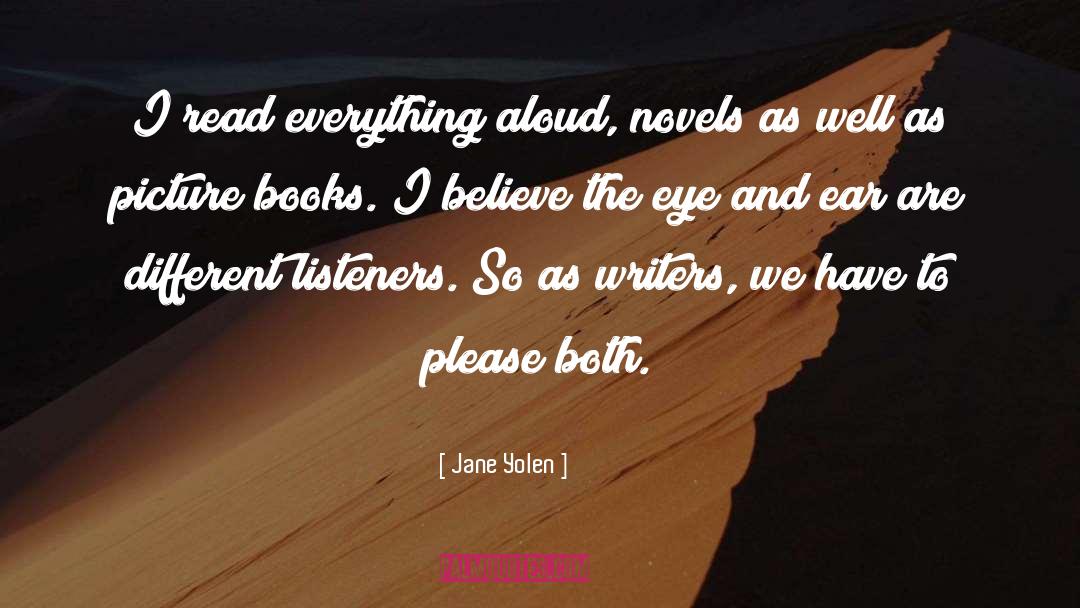 Aloud quotes by Jane Yolen