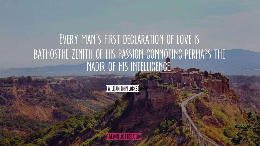 Alpha Male Declaration Of Love quotes by William John Locke