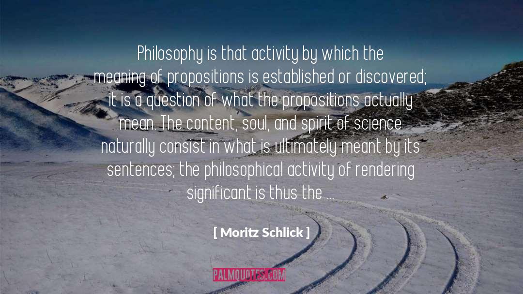 Alpha quotes by Moritz Schlick