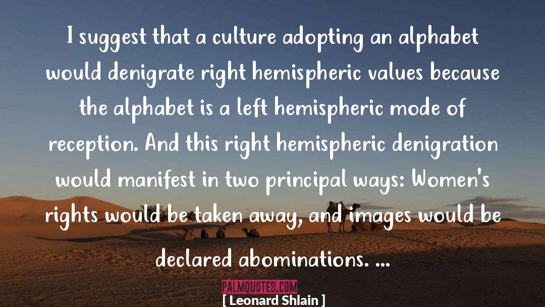 Alphabet Leasing quotes by Leonard Shlain