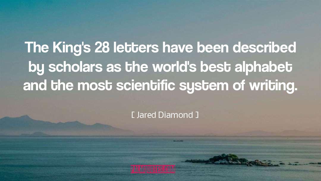 Alphabet quotes by Jared Diamond