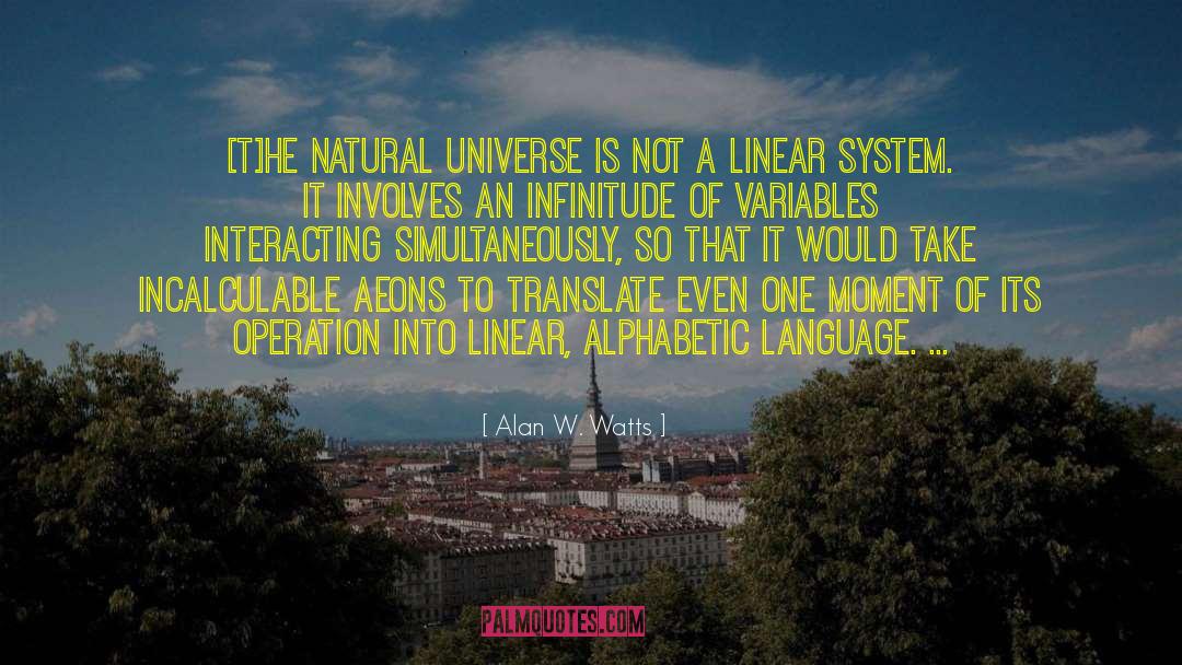 Alphabetic quotes by Alan W. Watts
