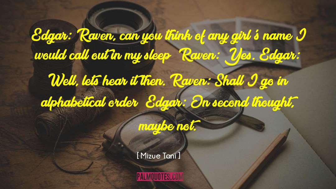 Alphabetical Order quotes by Mizue Tani