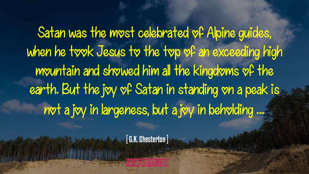 Alpine quotes by G.K. Chesterton