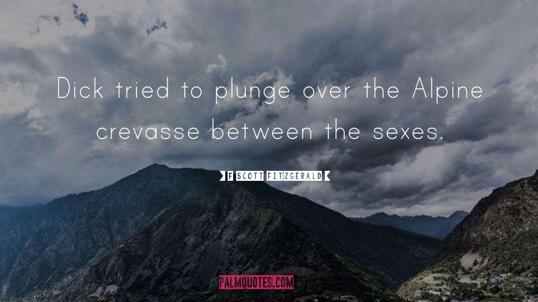 Alpine quotes by F Scott Fitzgerald