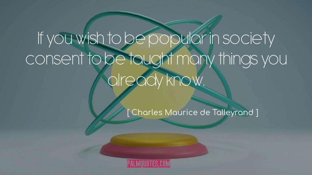Already quotes by Charles Maurice De Talleyrand