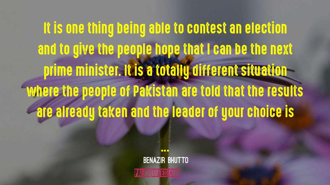 Already Taken quotes by Benazir Bhutto