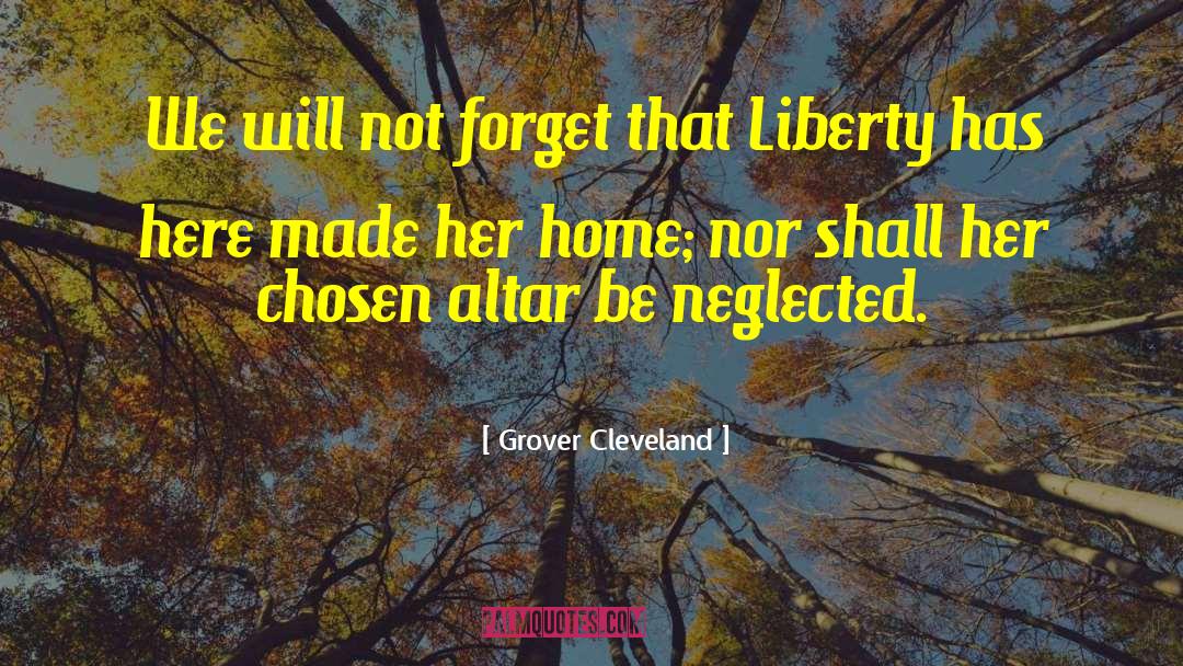 Altar quotes by Grover Cleveland