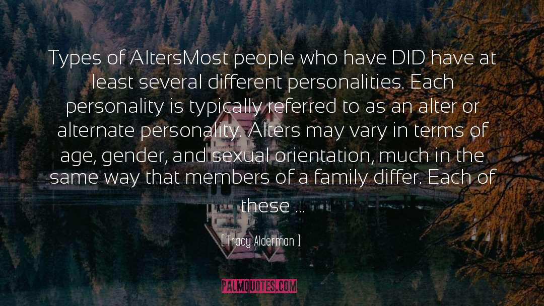 Alter Personalities quotes by Tracy Alderman