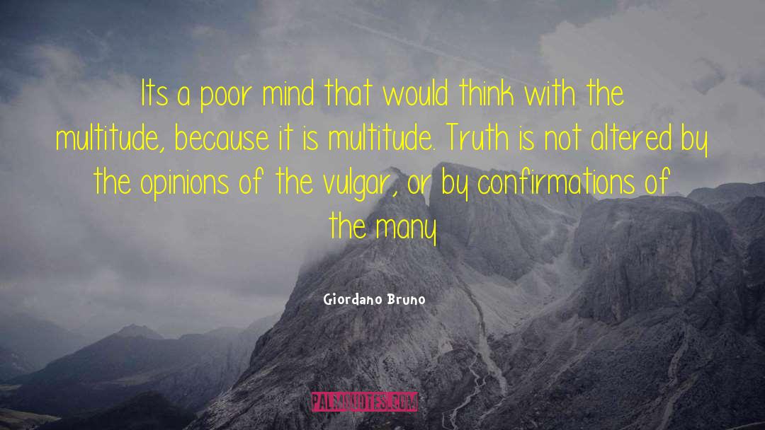 Altered quotes by Giordano Bruno