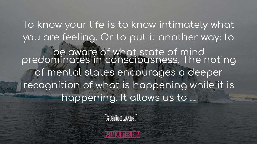Altered States Of Consciousness quotes by Stephen Levine