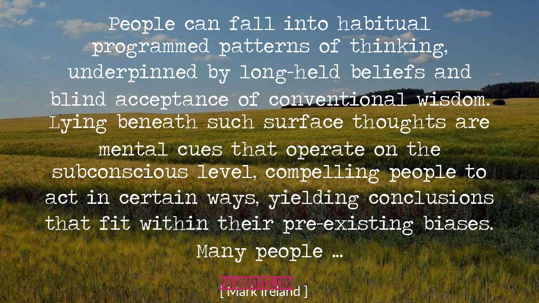 Altering Beliefs quotes by Mark Ireland
