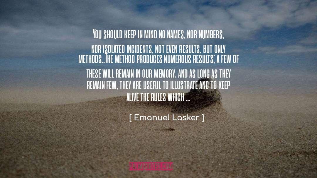 Alternate Memories quotes by Emanuel Lasker